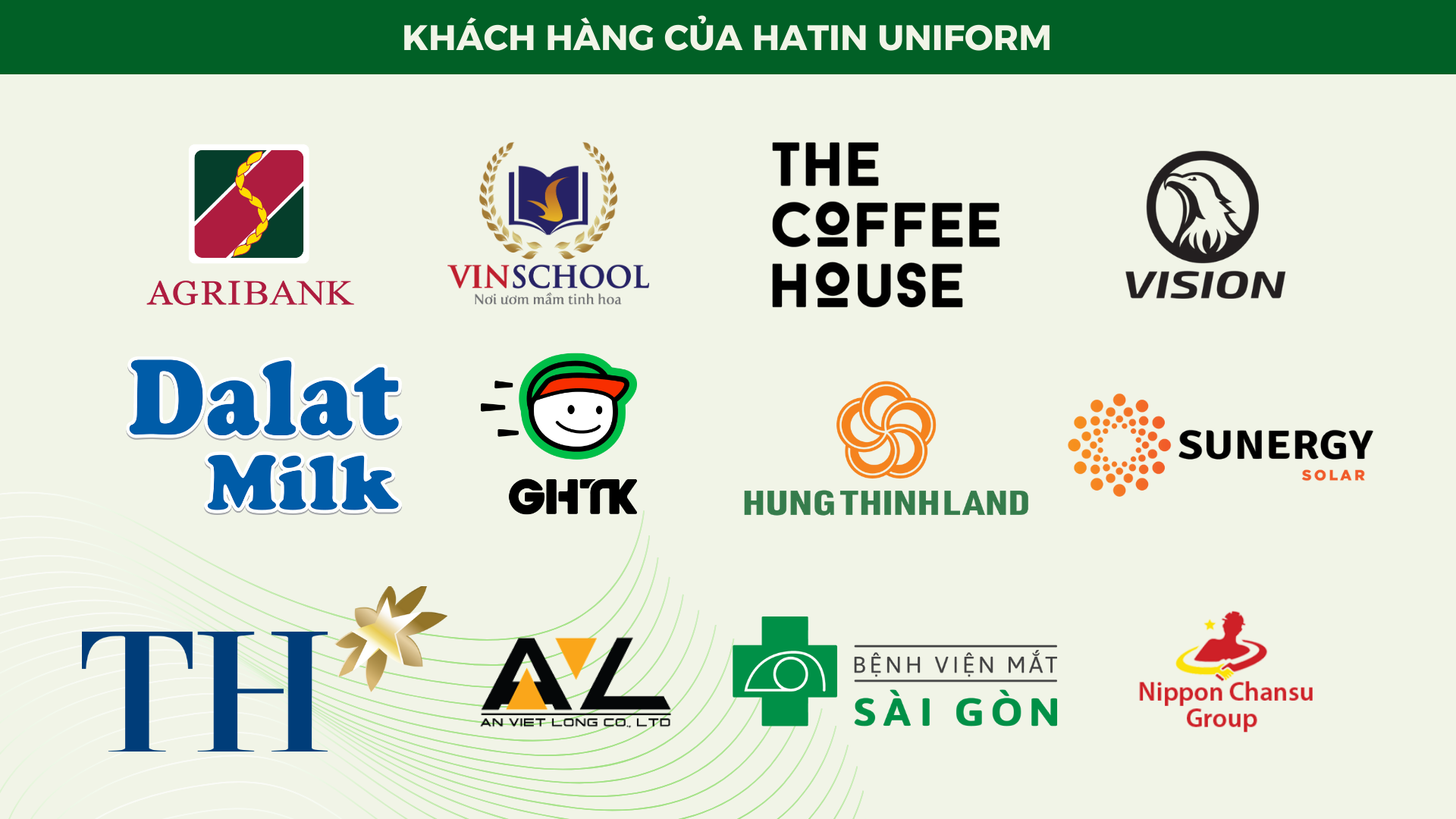 Đối tác khách hàng của đồng phục Hatin