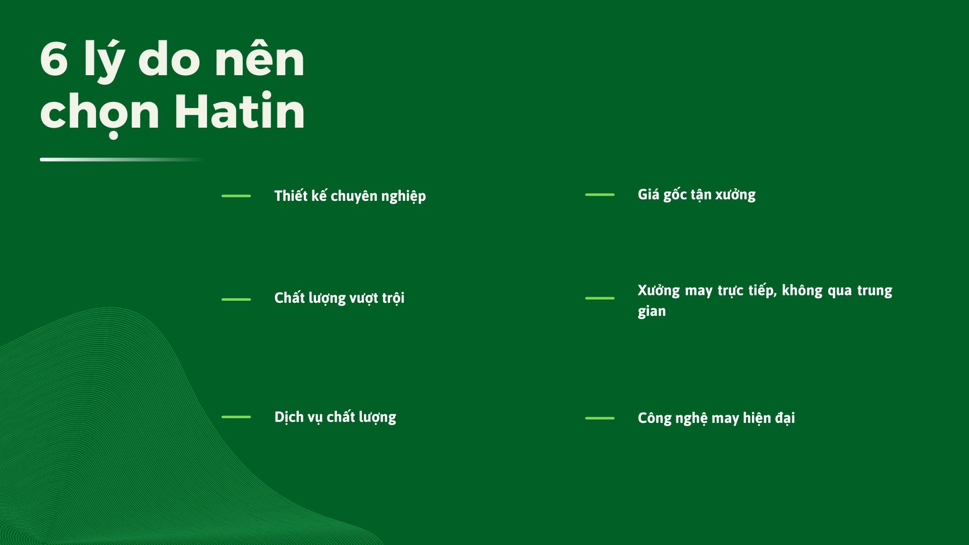 6 lý do nên chọn đồng phục Hatin