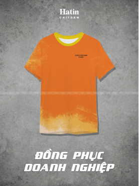 áo in nhiệt màu cam