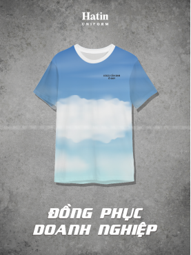 áo in nhiệt màu trắng xanh header