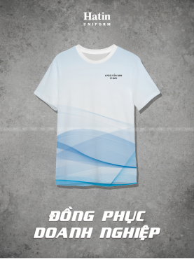 áo in nhiệt màu xanh mẫu f