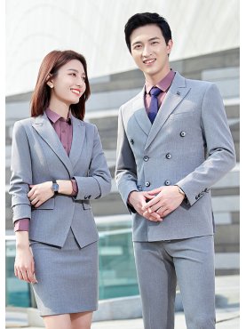 Bộ Vest công sở màu xám trắng