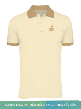 Áo công sở polo màu vàng mơ