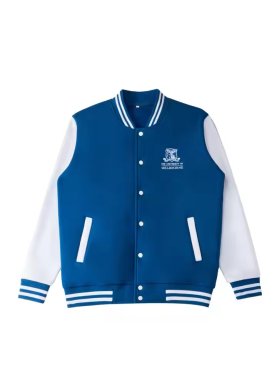 Đồng phục áo khoác bomber phối xanh lá in/ thêu logo theo yêu cầu