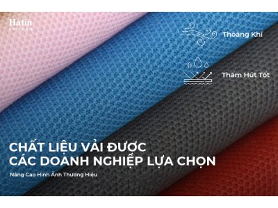 Các chất liệu vải may đồng phục công ty đẹp, giá rẻ tại Hatin