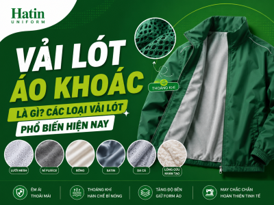 Vải lót áo khoác đồng phục phổ biến trên thị trường