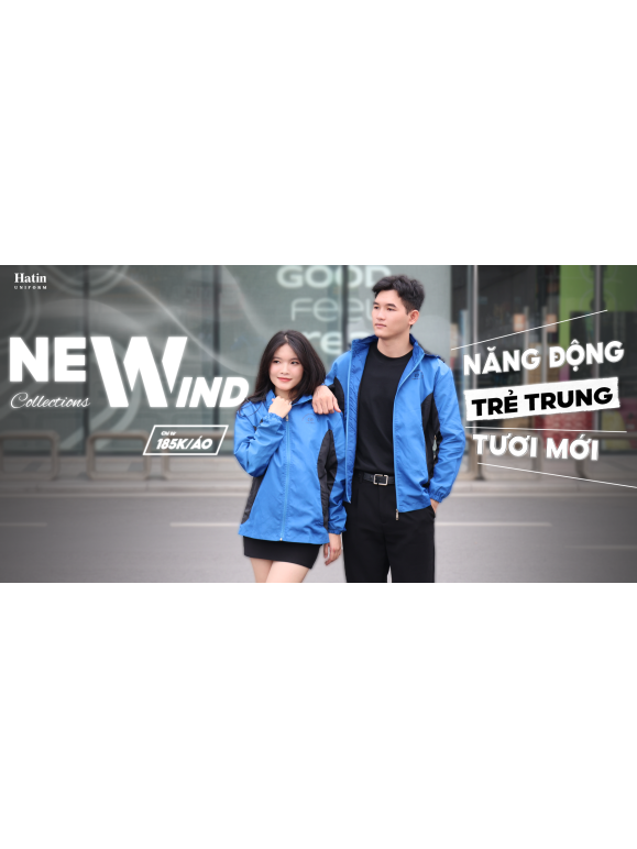 Áo Khoác Gió NW001 Phối Đen - Xám