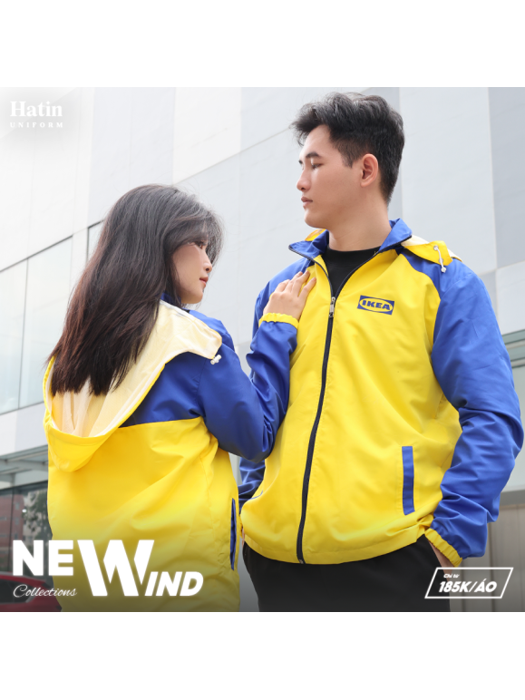 Áo Khoác Gió NW001 Phối Đen - Xám