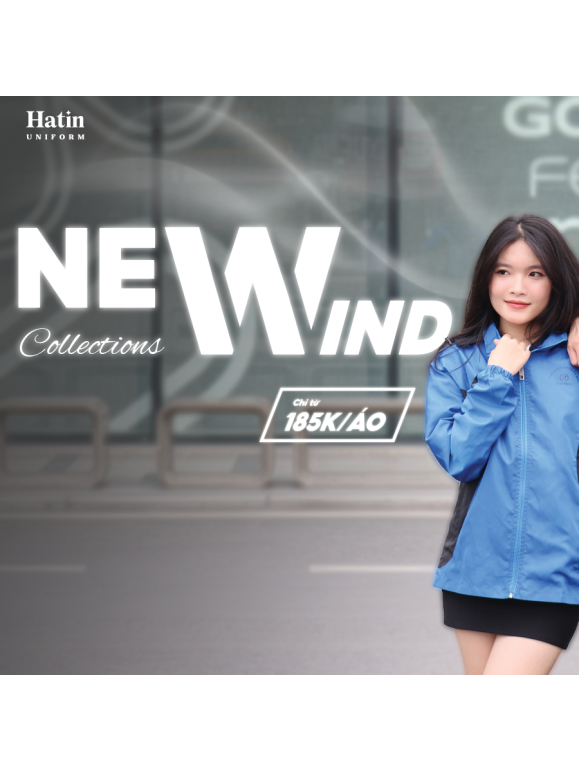 Áo Khoác Gió NW001 Phối Đen - Xám